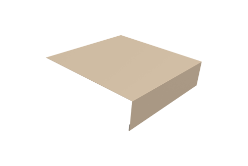 Планка околооконная простая 200х50 0,45 PE с пленкой RAL 1015 светлая слоновая кость (3м)