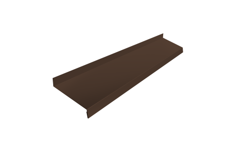 Отлив простой 150 0,45 PE с пленкой RAL 8017 шоколад (2м)