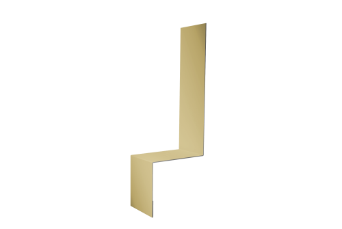 Планка примыкание боковое фальц 0,45 PE с пленкой RAL 1014 слоновая кость (2м)