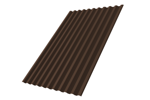 Профнастил С21R 0.45 PE-Double RAL 8017 шоколад