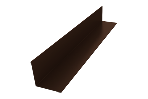 Угол внутренний 50х50 0,45 PE с пленкой RAL 8017 шоколад (2м)
