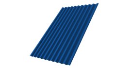 Профнастил С21 R 0,5 Satin RAL 5005 сигнальный синий