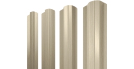 Штакетник М-образный B фигурный 0,45 Print Elite Milky Wood TwinColor