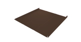 Фальц двойной стоячий Line Grand Line 0,5 PurPro Matt 275 с пленкой на замках RAL 8017 шоколад