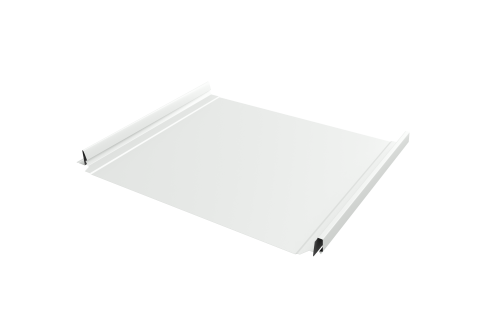 Кликфальц Pro Grand Line 0,5 Satin с пленкой на замках RAL 9003 сигнальный белый