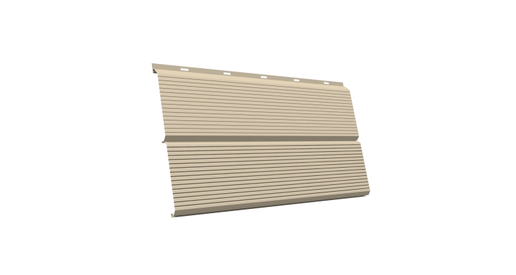 ЭкоБрус 0,345 Gofr GL 0.45 PE с пленкой RAL 1015 светлая слоновая кость