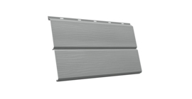 ЭкоБрус 3D GL 0.45 PE с пленкой RAL 9006 бело-алюминиевый