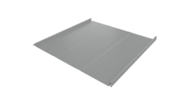 Фальц двойной стоячий Line Grand Line 0,45 PE с пленкой на замках RAL 9006 бело-алюминиевый