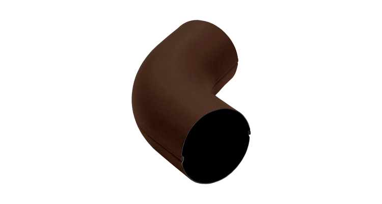 Колено 60 град PU 90 мм Мatt RAL 8017 шоколад