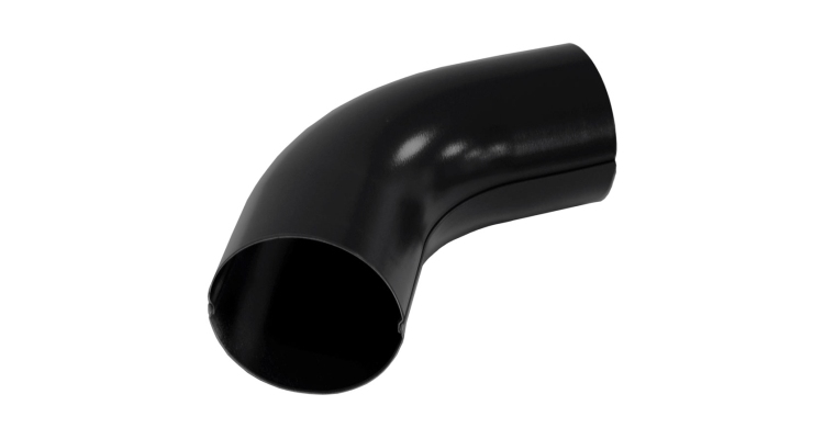 Колено 60 град 90 мм Мatt RAL 9005 черный