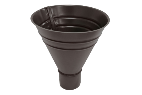 Воронка водосборная большая, 300/100 мм Мatt RAL 8017 шоколад