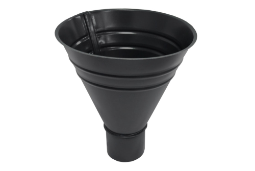 Воронка водосборная большая, 300/100 мм Мatt RAL 9005 черный