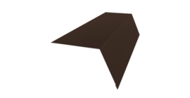 Планка карнизная широкая 100х85 0,45 Drap TwinColor RAL 8017 шоколад (2м)