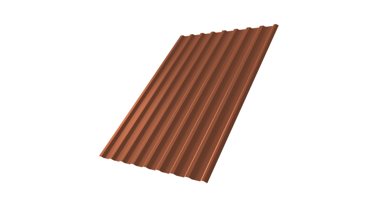 Профнастил С20R Grand Line 0,5 Velur X RAL 8004 терракота