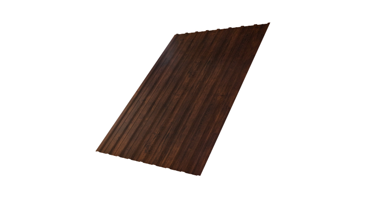 Профнастил С10A 0,45 Print-Double Premium Cherry Wood Dark F