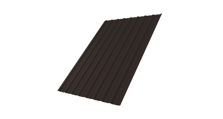 Профнастил С10A 0,5 Atlas X RR 32 темно-коричневый