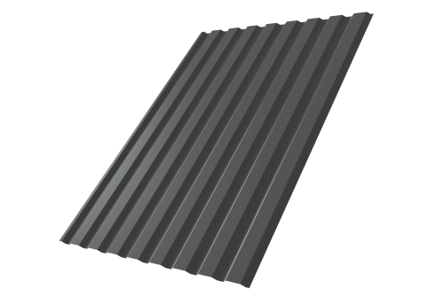 Профнастил С20A 0.5 Drap TX RAL 7016 антрацитово-серый