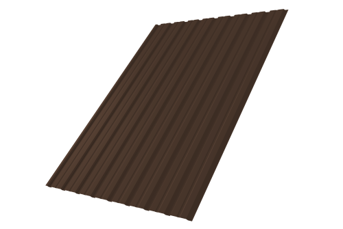 Профнастил С10B 0.5 Satin Matt TX RAL 8017 шоколад