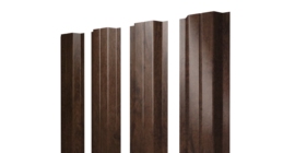 Штакетник П-образный A с прямым резом 0,45 Print Premium Antique Wood TwinColor