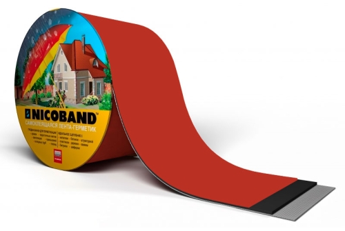 Лента герметизирующая Технониколь Nicoband самоклеящаяся 10мх10см, красная