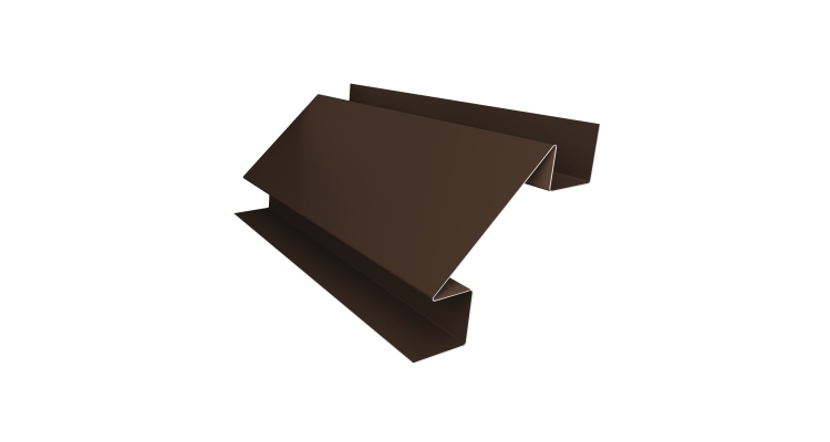 Планка угла внутреннего сложного Блок-хаус new 0,45 Drap TwinColor RAL 8017 шоколад (2м)