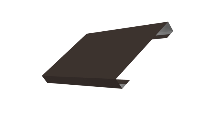 Ламель лицевая 150 забора жалюзи Texas 0.5 Satin Matt с пленкой RR 32 темно-коричневый