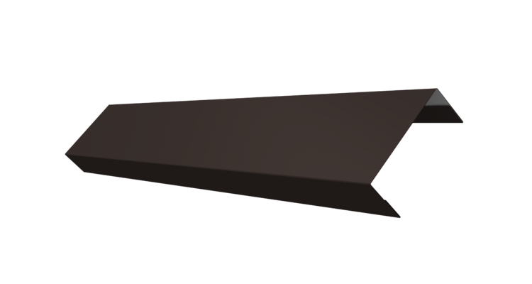 Ламель лицевая 50 забора жалюзи Texas 0.5 Satin с пленкой RR 32 темно-коричневый