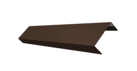 Ламель лицевая 50 забора жалюзи Texas 0.45 Drap TwinColor с пленкой RAL 8017 шоколад