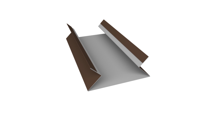 Планка угла внутреннего составная верхняя 0,45 Drap RAL 8017 шоколад (2м)