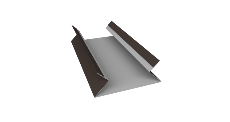 Планка угла внутреннего составная верхняя 0,5 Satin Matt RR 32 темно-коричневый (3м)