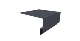 Планка околооконная сложная Экобрус Grand Line 200х75х25 0,45 Drap TwinColor RAL 7024 мокрый асфальт (3м)