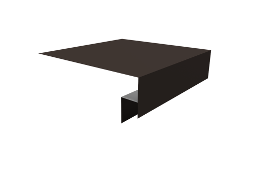 Планка околооконная сложная Экобрус Grand Line 250х50х25 0,45 Drap TX RR 32 темно-коричневый (3м)