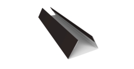 Планка стыковочная составная нижняя 0,5 Drap TX RAL 9005 черный (2м)