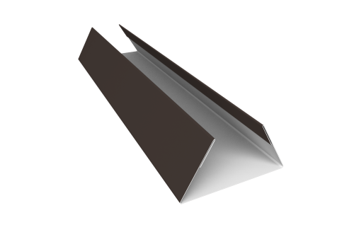 Планка стыковочная составная нижняя 0,5 Drap TX RR 32 темно-коричневый (2м)
