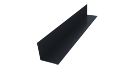 Угол внутренний 50х50 0,5 Satin с пленкой RAL 7024 мокрый асфальт (3м)