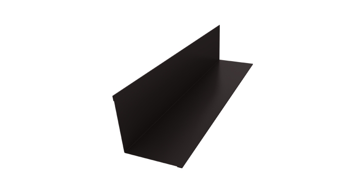 Угол внутренний 110х110 0,45 PE с пленкой RR 32 темно-коричневый (3м)