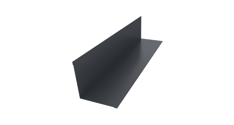 Угол внутренний 110х110 0,45 Drap TX RAL 7024 мокрый асфальт (3м)