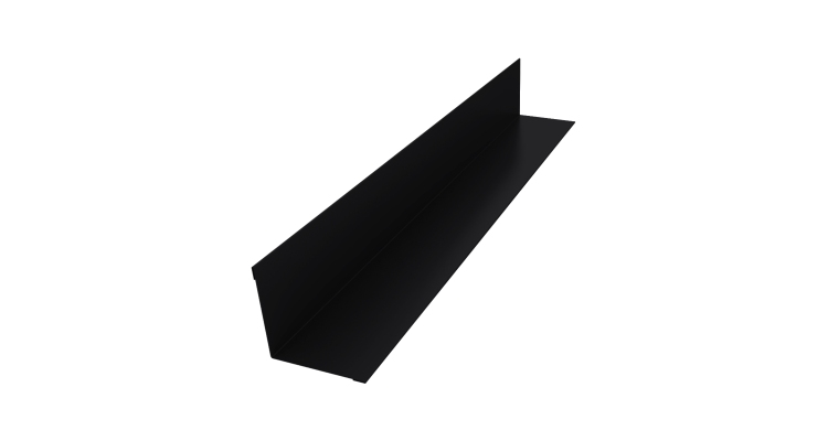Угол внутренний 30х30 0,5 Satin Matt RAL 9005 черный (2м)