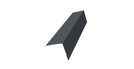 Угол внешний 50х50 0,5 Satin с пленкой RAL 7024 мокрый асфальт (3м)