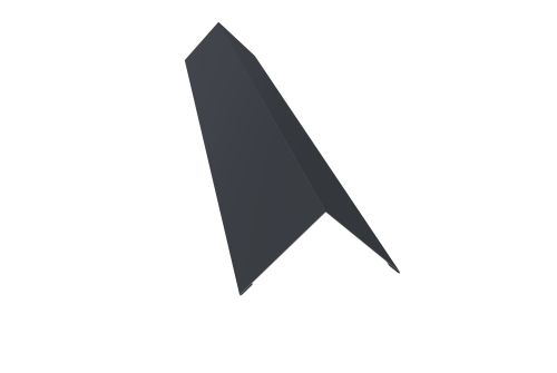 Угол внешний 110х110 0,45 Drap TwinColor RAL 7024 мокрый асфальт (2м)