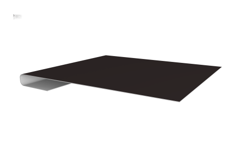 Планка завершающая 0,5 Drap TX RAL 9005 черный (3м)