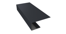 J-Профиль 18мм 0,45 Drap RAL 7024 мокрый асфальт (2м)