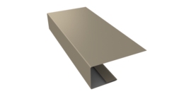 J-Профиль 18мм 0,45 Drap TX RAL 1015 светлая слоновая кость (2м)