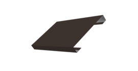 Ламель лицевая 150 забора жалюзи Texas стартовая/финишная для калиток и ворот 0,5 Satin Matt с пленкой RR 32 темно-коричневый