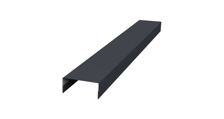 Крышка 30х15 жалюзи Texas 0,5 Drap RAL 7024 мокрый асфальт (2м)