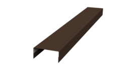 Крышка 30х15 жалюзи Texas 0,5 Rooftop Бархат RAL 8017 шоколад (2,5м)