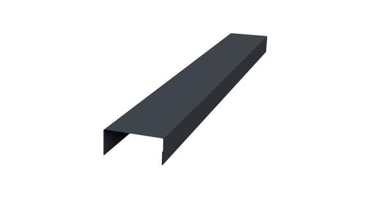 Крышка 30х20 жалюзи Texas 0,5 Satin RAL 7024 мокрый асфальт (2м)