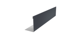 Нащельник 125 Texas 25х35 0,5 Rooftop Бархат RAL 7024 мокрый асфальт (L1,8)