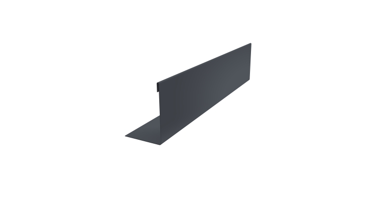 Нащельник 125 Texas 25х35 0,5 Atlas X RAL 7024 мокрый асфальт (L1,5)