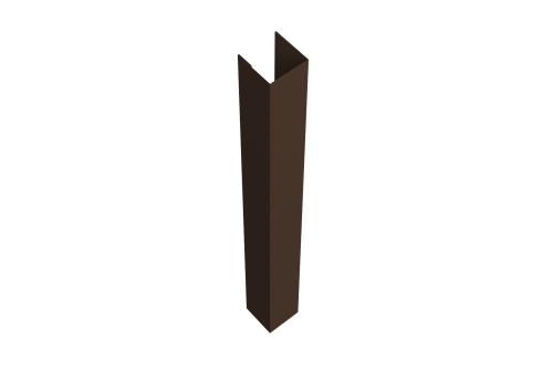 Стойка жалюзи Texas 0,45 PE-Double RAL 8017 шоколад (1,8м)